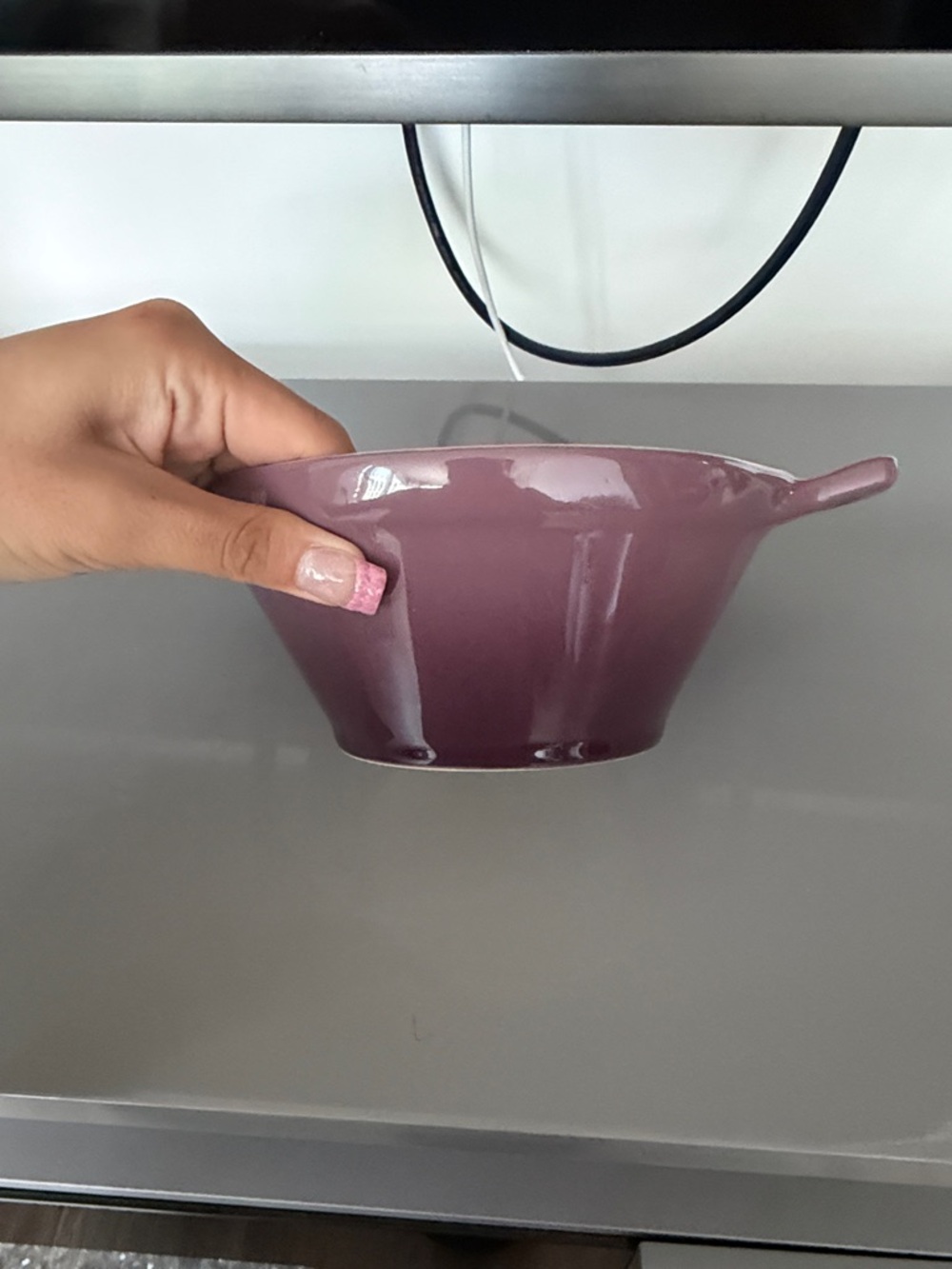 Le Creuset Cassoulet Serving Bowl in FIG - Picture 5 of 6
